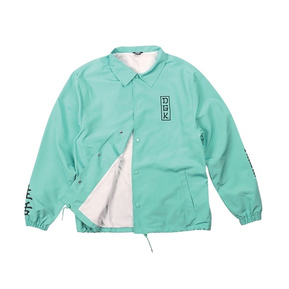 DGK Zen Arise Coaches Jacket, Size (XL), teal green colour way. - Picture 3 of 5